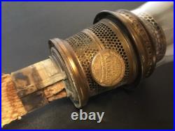 Aladdin Oil Lamp Vertique Rose Moonstone Model B-87 Circa 1938