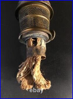 Aladdin Oil Lamp Vertique Rose Moonstone Model B-87 Circa 1938