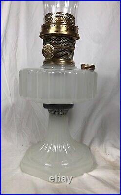 Aladdin Oil Lamp White Moonstone Corinthian Model B-110