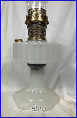 Aladdin Oil Lamp White Moonstone Corinthian Model B-110