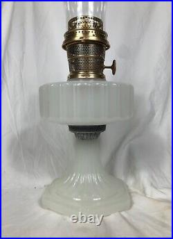 Aladdin Oil Lamp White Moonstone Corinthian Model B-110