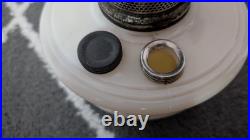 Aladdin Oil Shelf Lamp Alacite Uranium Glass Model B Burner Glows