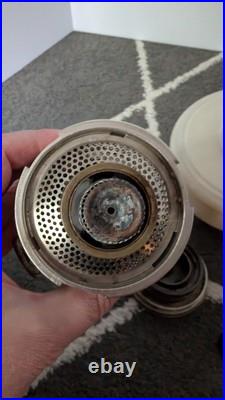 Aladdin Oil Shelf Lamp Alacite Uranium Glass Model B Burner Glows