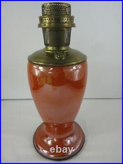 Aladdin Orange Venetian Model Oil Lamp with Model 12 Burner