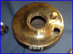 Aladdin Oriental Brass Lamp Kerosene Oil Nu-Type Model B Vtg Antique NICE