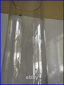 Aladdin PINK Amethyst Non-electric OIL Burner Lincoln Drape Hurricane Lamp