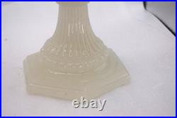 Aladdin Pastel White No 110 Moonstone Cathedrial Oil Lamp & Burner