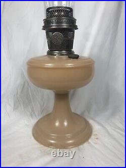 Aladdin Peach Venetian Oil Lamp Model 102 With Model A Burner 1932-1933