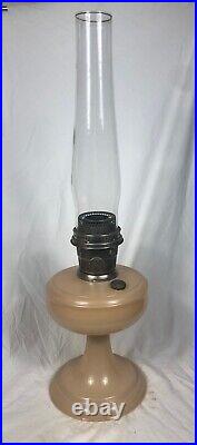 Aladdin Peach Venetian Oil Lamp Model 102 With Model A Burner 1932-1933