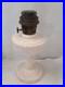 Aladdin Pink Alacite Glass Oil Lamp Swag Drape Design Glossy Finish Brass Burner
