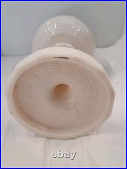 Aladdin Pink Alacite Glass Oil Lamp Swag Drape Design Glossy Finish Brass Burner