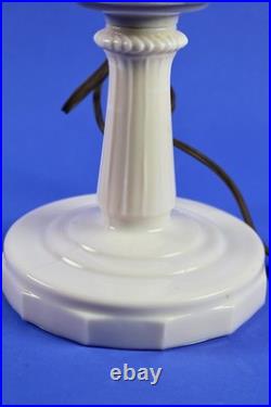 Aladdin Pink Alacite Tall Lincoln Drape Oil Lamp withBrass Electric Burner 1980's