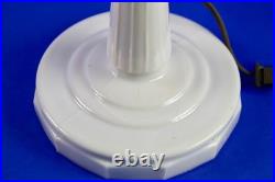 Aladdin Pink Alacite Tall Lincoln Drape Oil Lamp withBrass Electric Burner 1980's