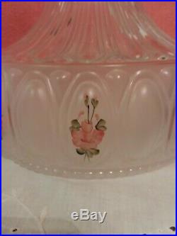 Aladdin Pink Tall Lincoln Oil Lamp Model B Mantle Kerosene Lamp
