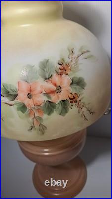 Aladdin Pink Venetian Glass Oil Lamp with NuType Model B Burner Complete