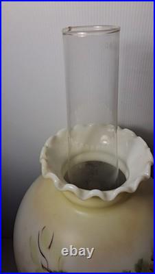 Aladdin Pink Venetian Glass Oil Lamp with NuType Model B Burner Complete