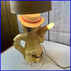 Aladdin Plastics Lamp Set Lil Cowboy Faux Suede Fabric Shade Vintage Decor Aladdin Plastics Lamp Set Lil Cowboy Faux Suede Fabric Shade Vintage Decor