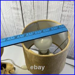 Aladdin Plastics Lamp Set Lil Cowboy Faux Suede Fabric Shade Vintage Decor Aladdin Plastics Lamp Set Lil Cowboy Faux Suede Fabric Shade Vintage Decor