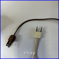 Aladdin Plastics Lamp Set Lil Cowboy Faux Suede Fabric Shade Vintage Decor