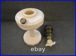 Aladdin Pre War Alacite Model B Tall Lincoln Drape Oil Lamp B-75 Uranium Glass