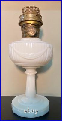 Aladdin Pre War Alactite Model B Tall Lincoln Drape Oil Lamp B-75 WithExtra Parts
