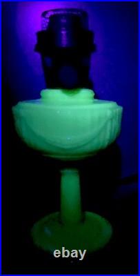 Aladdin Pre War Alactite Model B Tall Lincoln Drape Oil Lamp B-75 WithExtra Parts