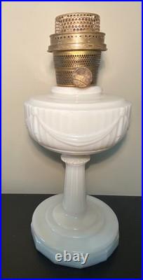 Aladdin Pre War Alactite Model B Tall Lincoln Drape Oil Lamp B-75 WithExtra Parts