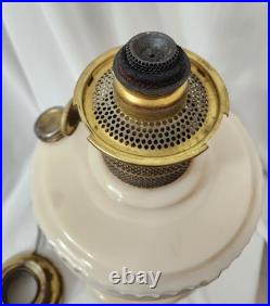 Aladdin Pre War Alactite Model B Tall Lincoln Drape Oil Lamp With Original Shade