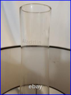 Aladdin Pre War Alactite Model B Tall Lincoln Drape Oil Lamp With Original Shade