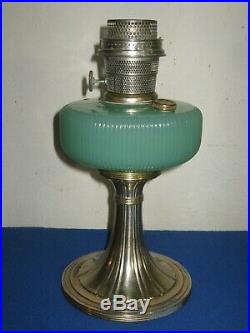 Aladdin Queen Lamp B97 Green Moonstone With B Burner 1937-1939