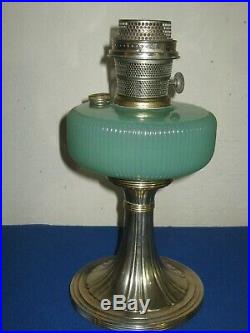 Aladdin Queen Lamp B97 Green Moonstone With B Burner 1937-1939