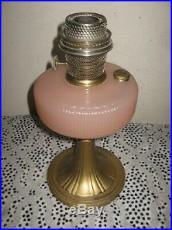 Aladdin Queen Lamp B98 Rose Moonstone With B Burner 1937-1939