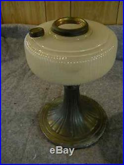 Aladdin Queen White Moonstone Model B-95 Kerosene Table Lamp Base Only