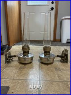 Aladdin Railroad Train Kerosene Mantle Lamp Set