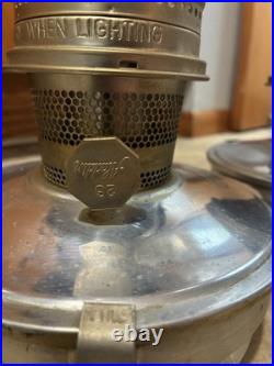 Aladdin Railroad Train Kerosene Mantle Lamp Set