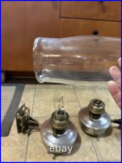 Aladdin Railroad Train Kerosene Mantle Lamp Set
