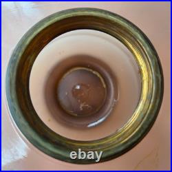 Aladdin Rose Moonstone Cathedral Glass Kerosene Oil Lamp Nu-Type Model B Burner