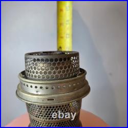 Aladdin Rose Moonstone Cathedral Glass Kerosene Oil Lamp Nu-Type Model B Burner