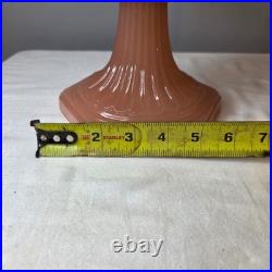 Aladdin Rose Moonstone Cathedral Glass Kerosene Oil Lamp Nu-Type Model B Burner