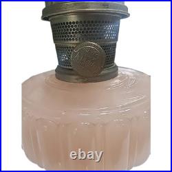 Aladdin Rose Moonstone Cathedral Oil Lamp 1934 Vintage Model B Burner