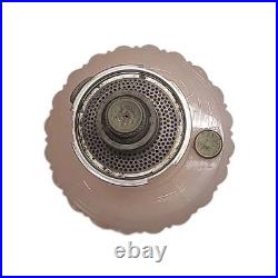 Aladdin Rose Moonstone Cathedral Oil Lamp 1934 Vintage Model B Burner