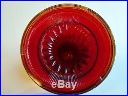 Aladdin Ruby Red B-83 Beehive Glass Lamp Font only kerosene oil see description