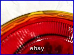 Aladdin Ruby Red #B-83 Beehive Oil Lamp with Electric 3 Way Light See Photos