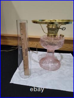 Aladdin Short Lincoln Drape Barbie Pink Electric Table Stand Lamp Matching Shade