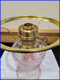 Aladdin Short Lincoln Drape Barbie Pink Electric Table Stand Lamp Matching Shade