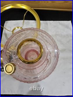 Aladdin Short Lincoln Drape Barbie Pink Electric Table Stand Lamp Matching Shade