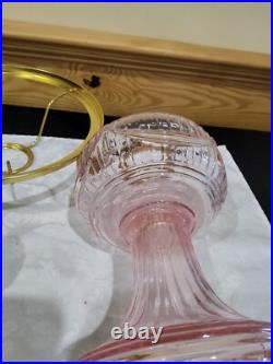 Aladdin Short Lincoln Drape Barbie Pink Electric Table Stand Lamp Matching Shade