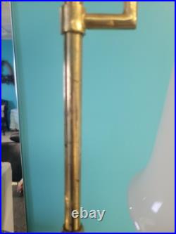 Aladdin Student Adjustable Brass Oil Tank Hurricane Electric Desk Lamp 1983