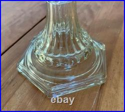 Aladdin Style 107 Cathedral Model B Clear Crystal Footed Oil Lamp, 1934, EX