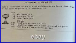 Aladdin Style 107 Cathedral Model B Clear Crystal Footed Oil Lamp, 1934, EX